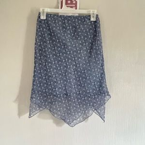 flowery print skirt